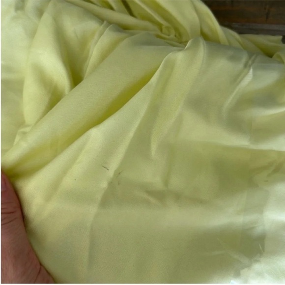 Bondi Born Rushi Strapless Ruched Silk Mini Dress Yellow Sorbet NWT - Picture 7 of 9